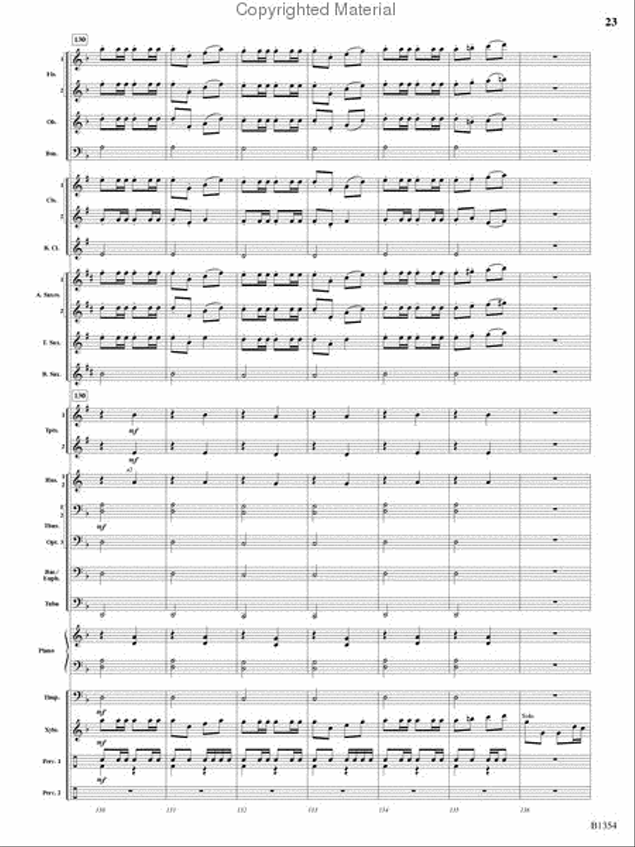 Buccaneer Hornpipe Concert Band scores gallery preview page 22