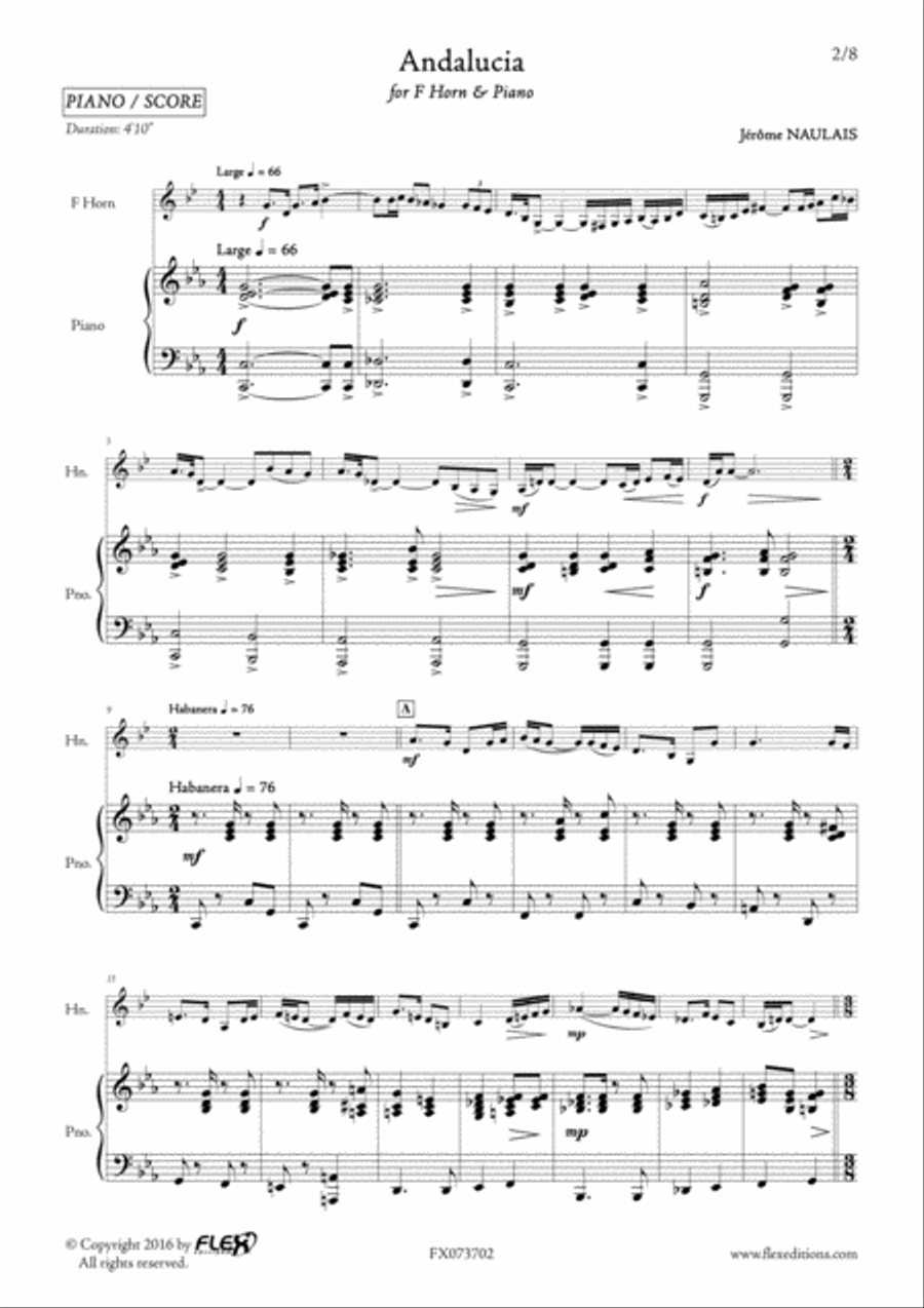 Andalucia Andalucia Piano Accompaniment scores gallery preview page 2