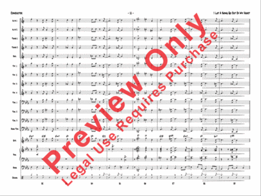 I Let a Song Go Out of My Heart Jazz Ensemble scores gallery preview page 30