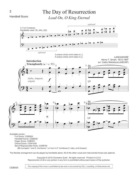 The Day of Resurrection - Handbell Score image number null