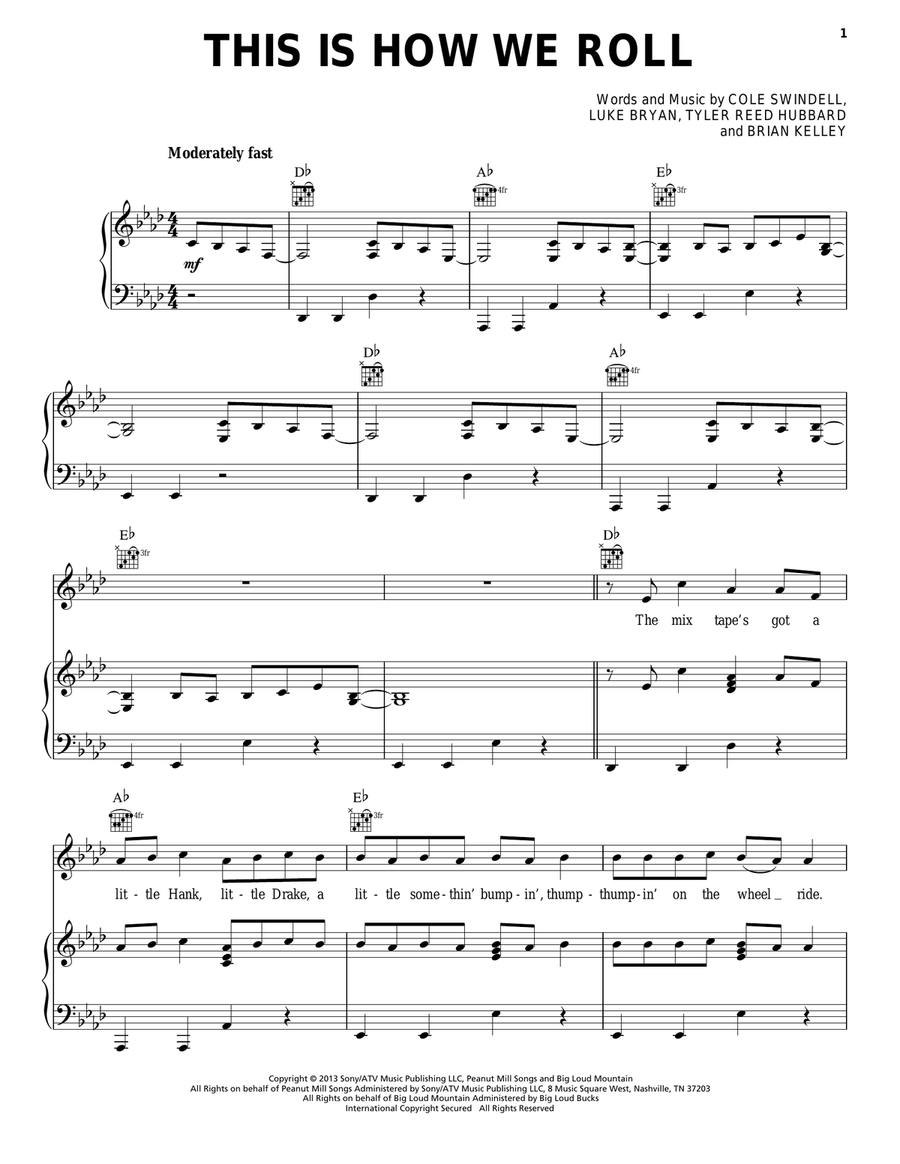 This Is How We Roll Acoustic Guitar scores gallery preview page 1