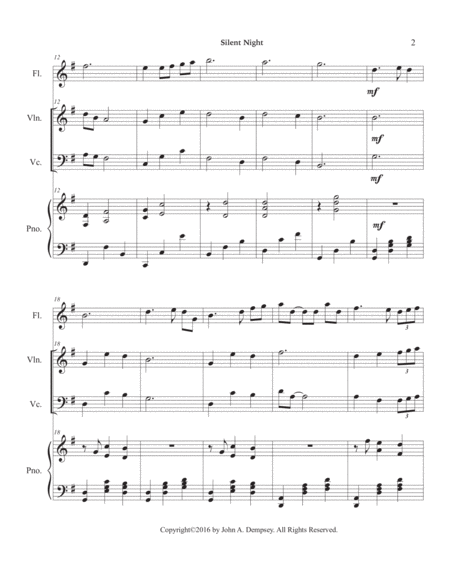 Silent Night (Quartet for Flute, Violin, Cello & Piano) image number null