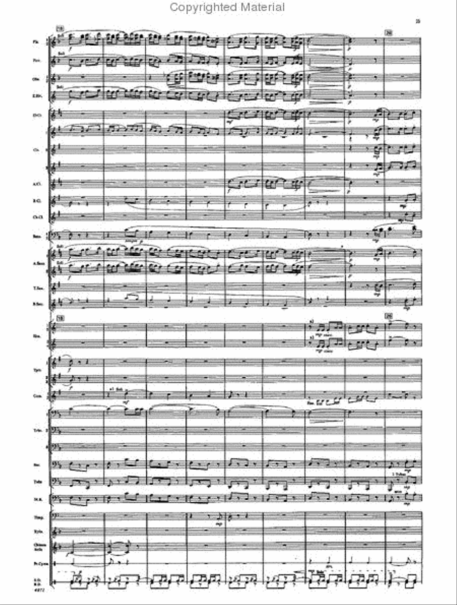 Fourth Suite for Band Concert Band scores gallery preview page 33