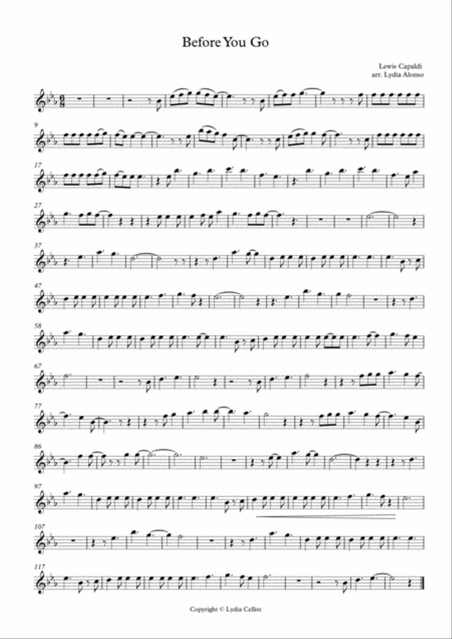 Before You Go Small Ensemble scores gallery preview page 1