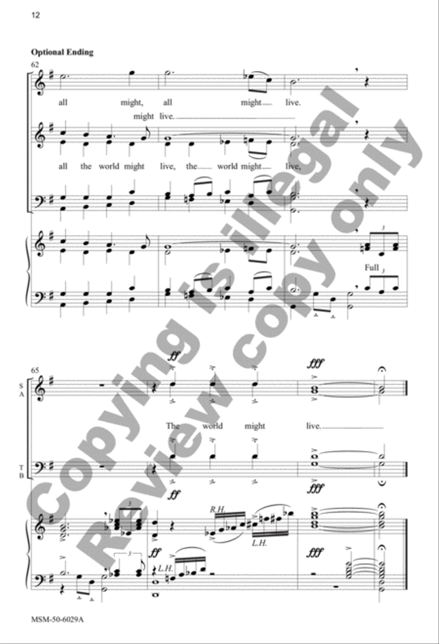 Family Born of Font and Spirit 4-Part scores gallery preview page 12