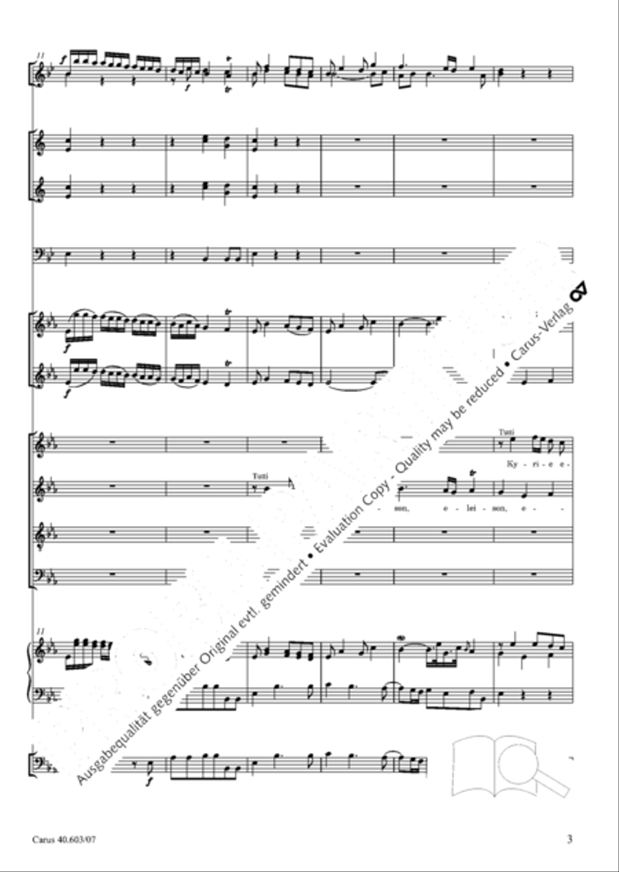 Grosse Orgelsolomesse in Es 4-Part scores gallery preview page 16