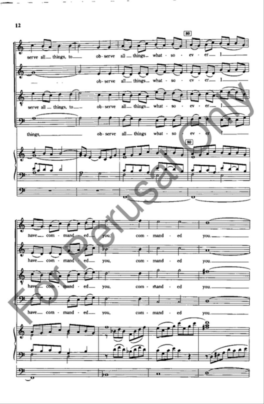 Go Ye Therefore And Teach All Nations 4-Part scores gallery preview page 11