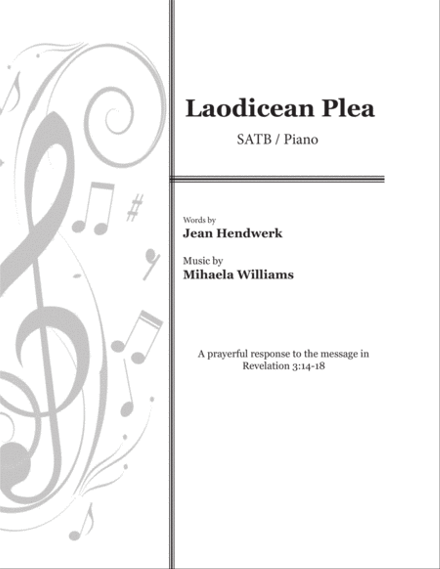 Laodicean Plea 4-Part scores gallery preview page 1