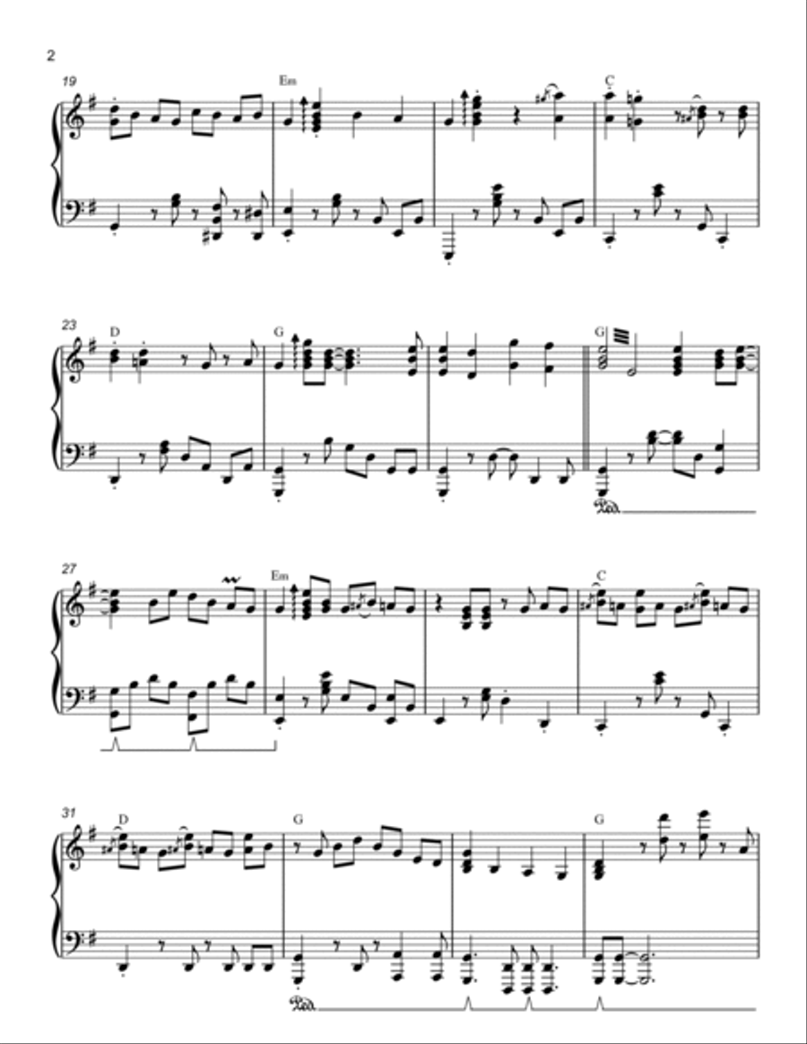 Stand By Me Stand By Me Piano Solo scores gallery preview page 2