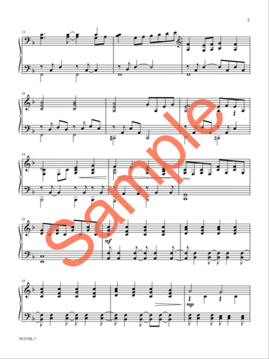 Glory Shone Around Piano Solo scores gallery preview page 8