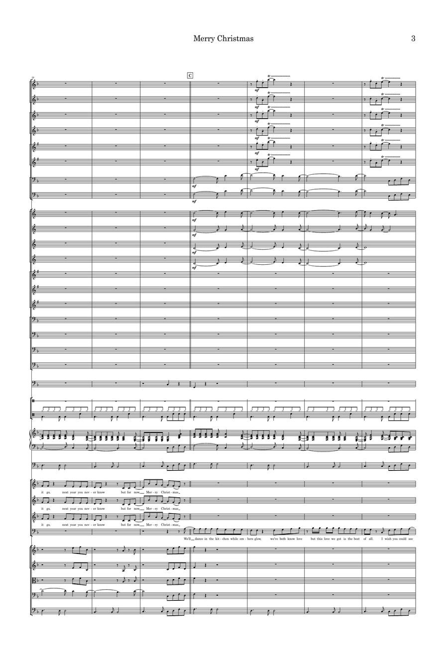 Merry Christmas Full Orchestra scores gallery preview page 3