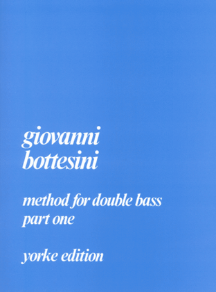 Book cover for Method for Double Bass Part 1