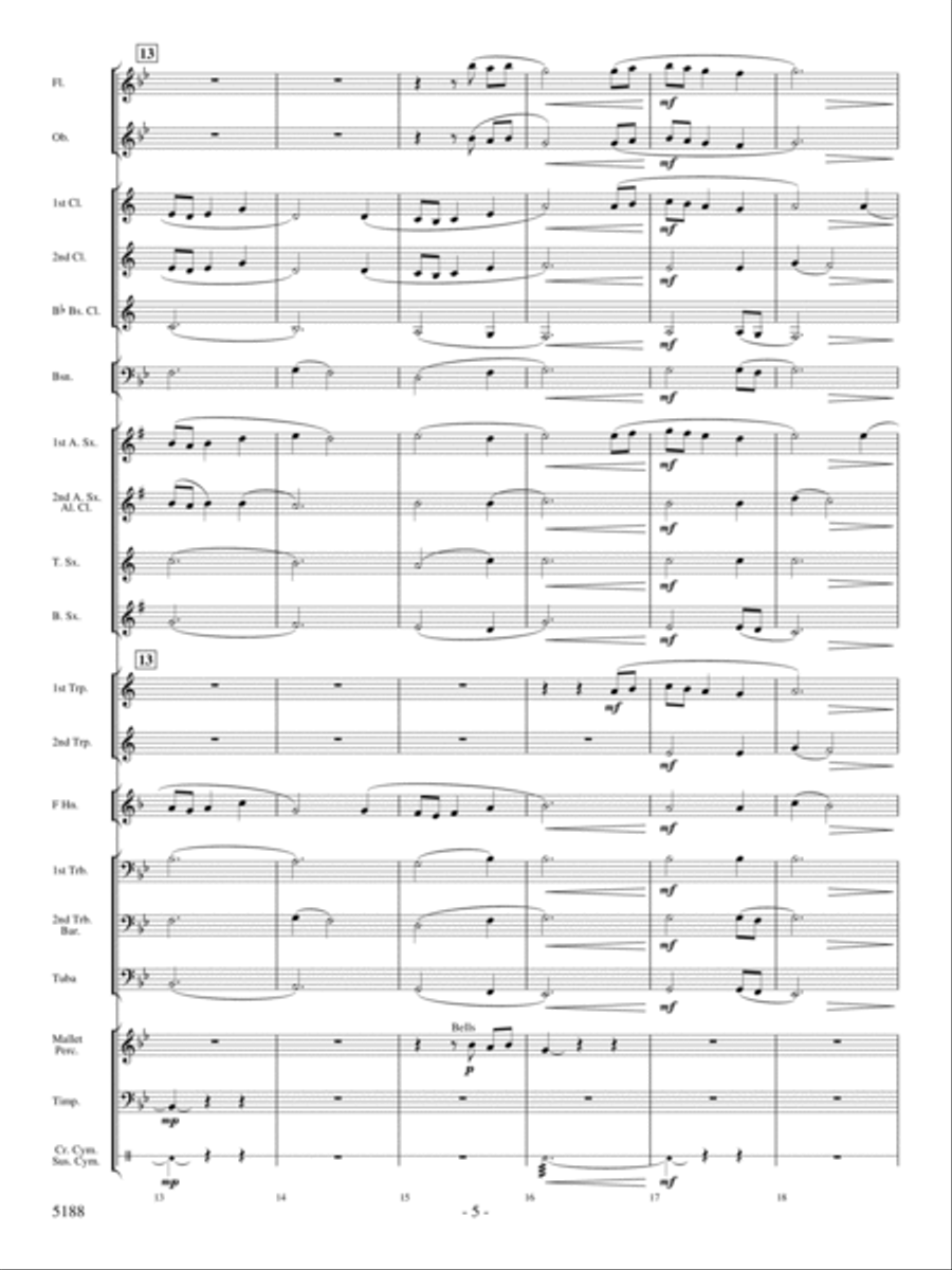 A Song of Hope A Song of Hope Concert Band scores gallery preview page 4