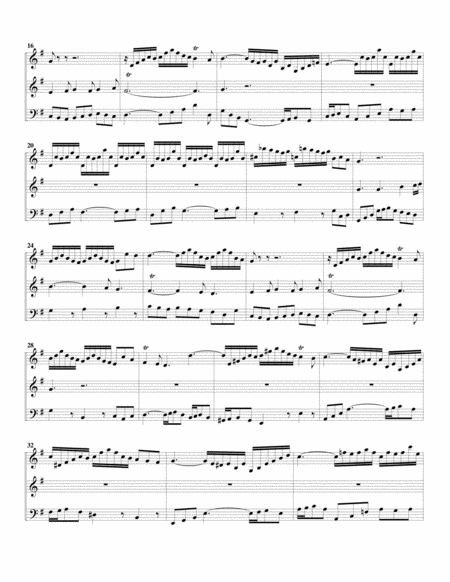 Kommst du nun, Jesu, vom Himmel herunter, BWV 650 (arrangement for string trio)