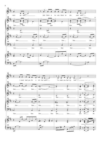 To Make You Feel My Love by Billy Joel Divisi - Digital Sheet Music
