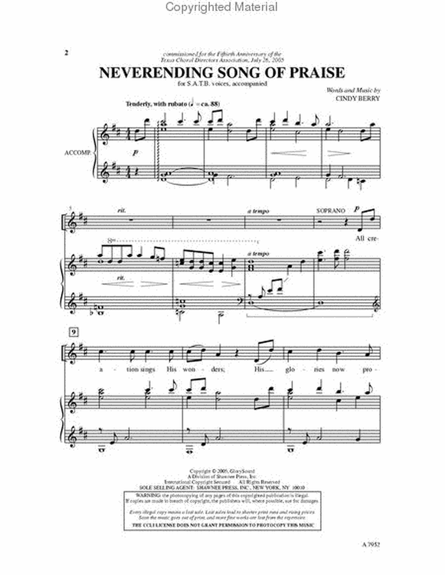 Neverending Song of Praise image number null
