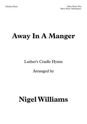 Book cover for Away In A Manger, for Clarinet Duet