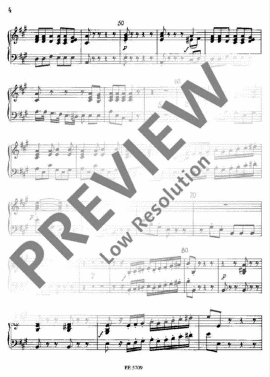 Sinfonia concertante A major Harpsichord scores gallery preview page 4