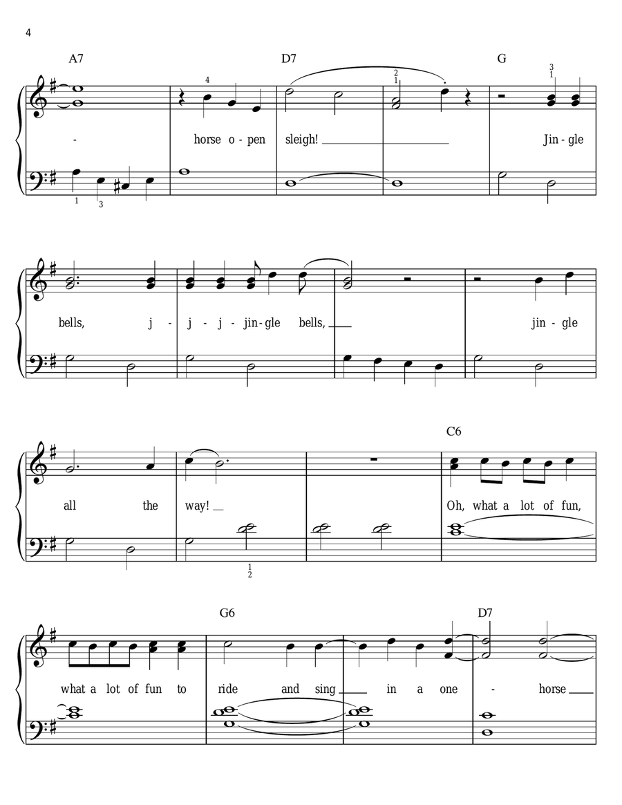 Jingle Bells Voice scores gallery preview page 4