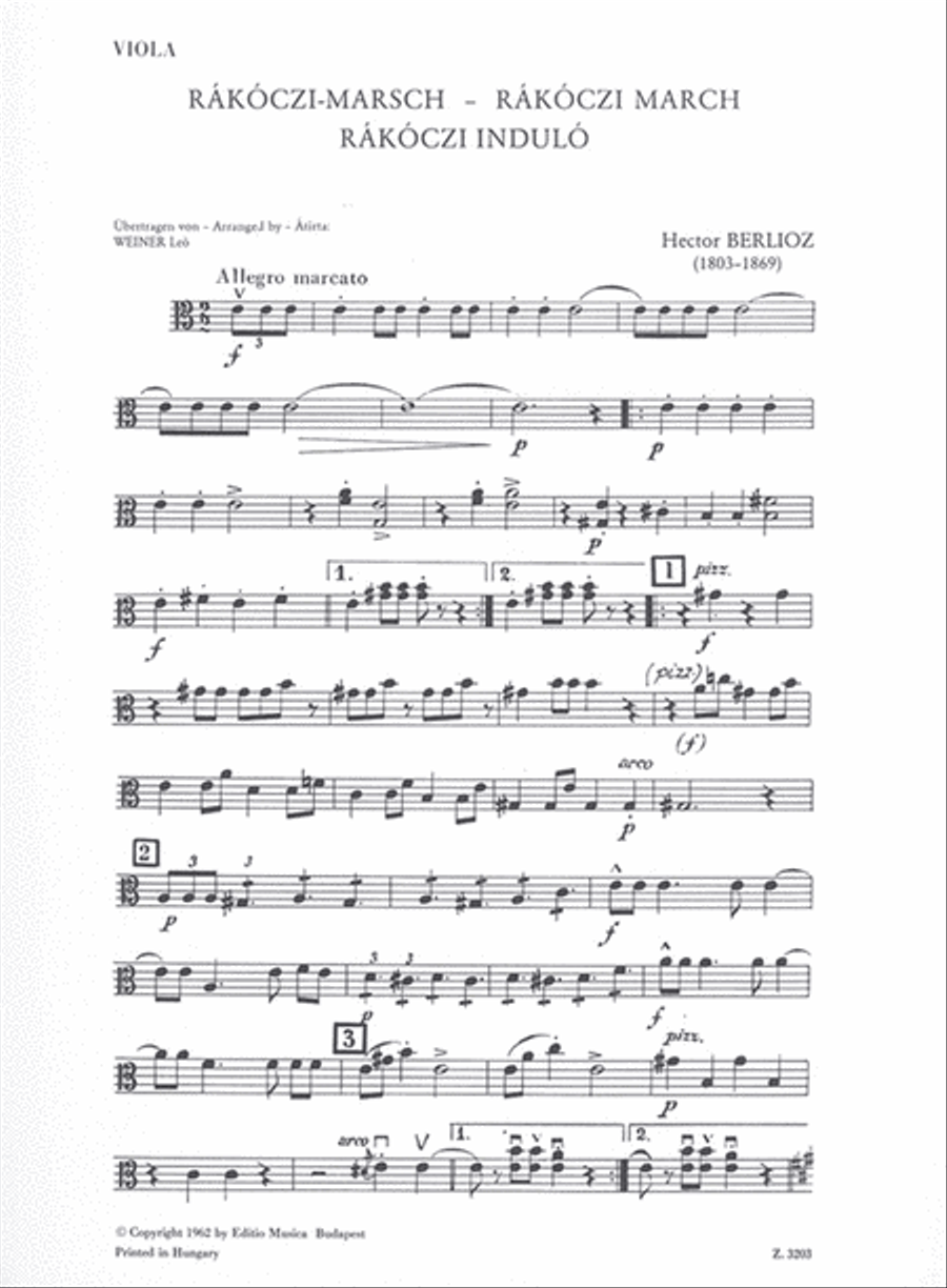 Rakoczi-Marsch String Orchestra scores gallery preview page 4