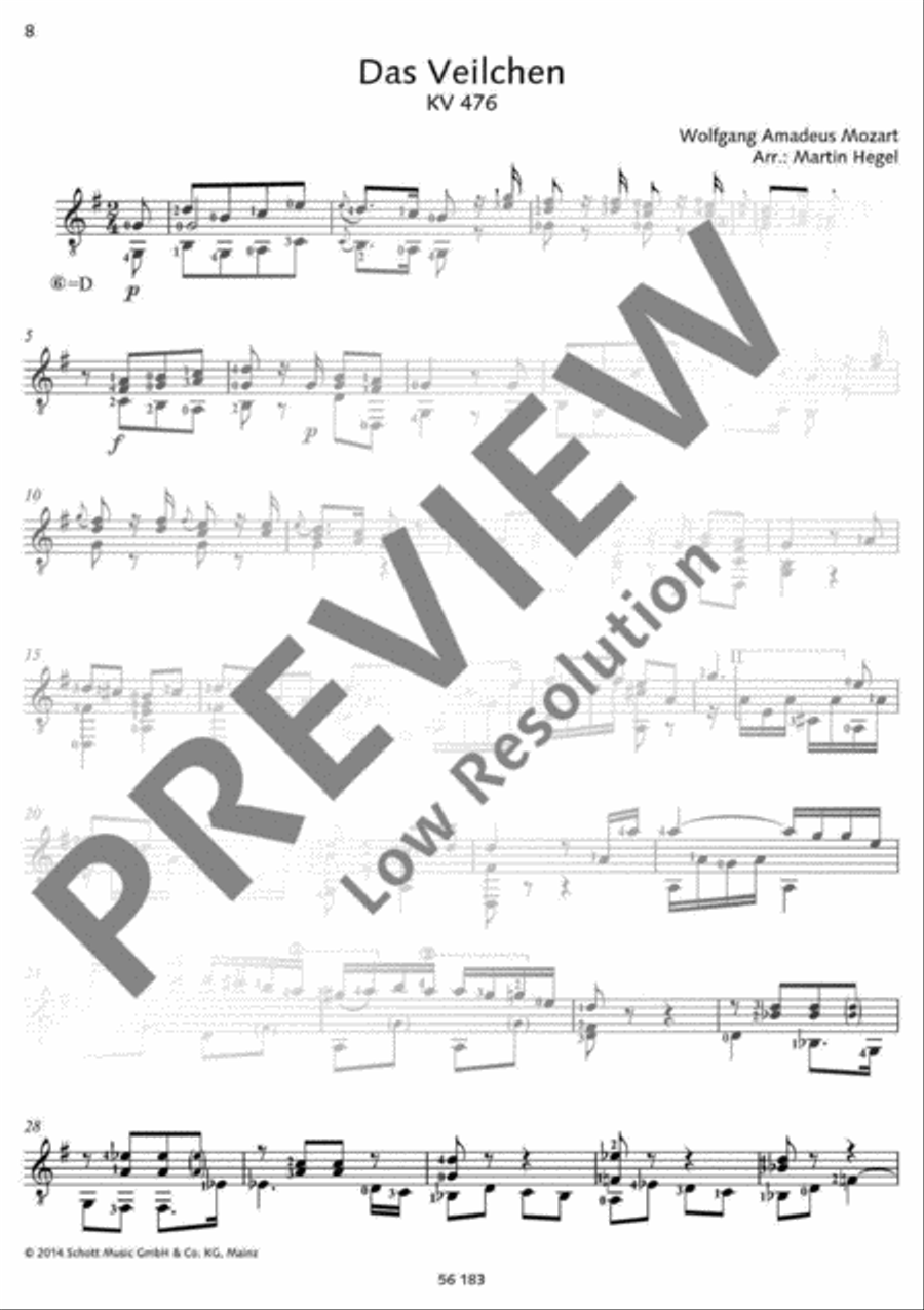 Mozart for Guitar Mozart for Guitar Classical Guitar scores gallery preview page 9