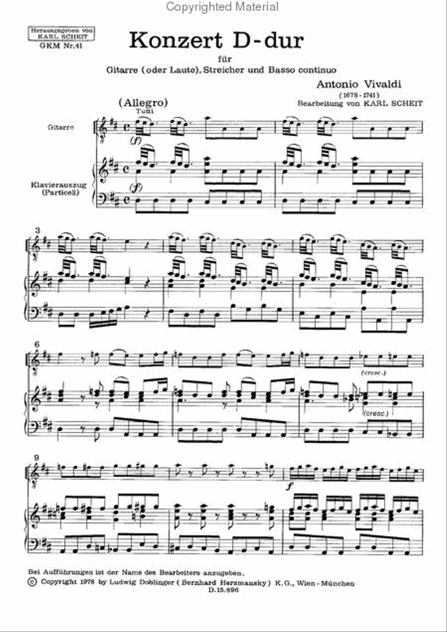 Concerto D-Dur Piano scores gallery preview page 2