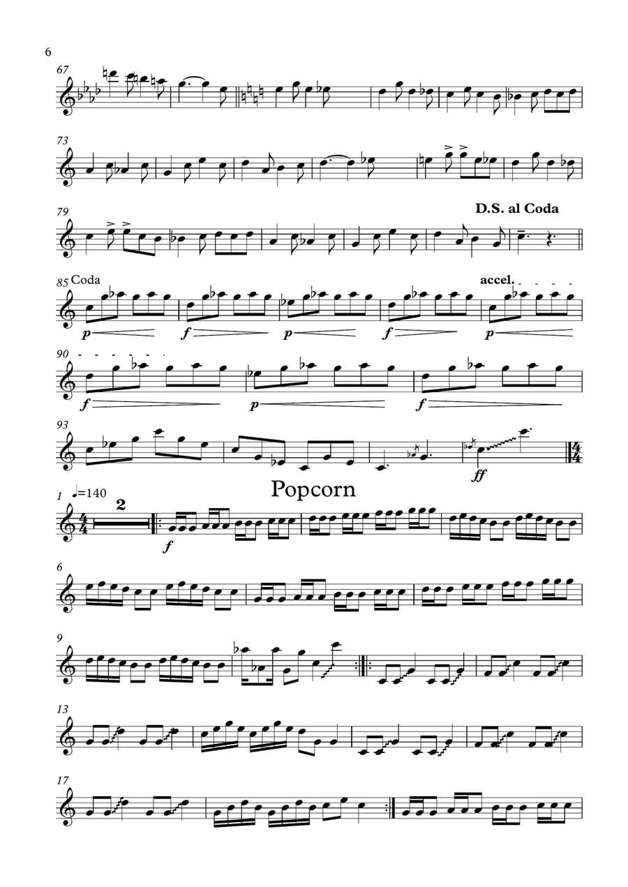 Xylophone Solo's with Piano Accompaniment Piano scores gallery preview page 6
