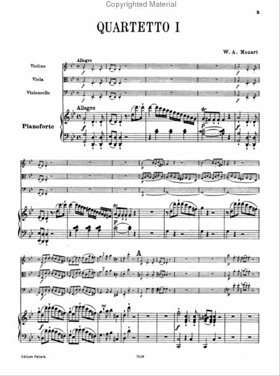 Piano Quartets (2) Piano Quartet scores gallery preview page 3