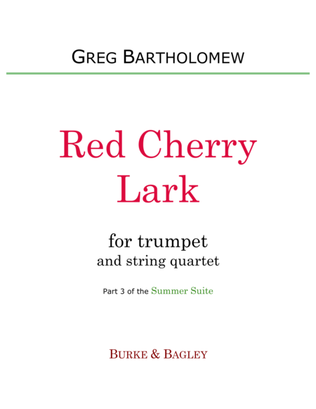 Red Cherry Lark (trumpet & string quartet)