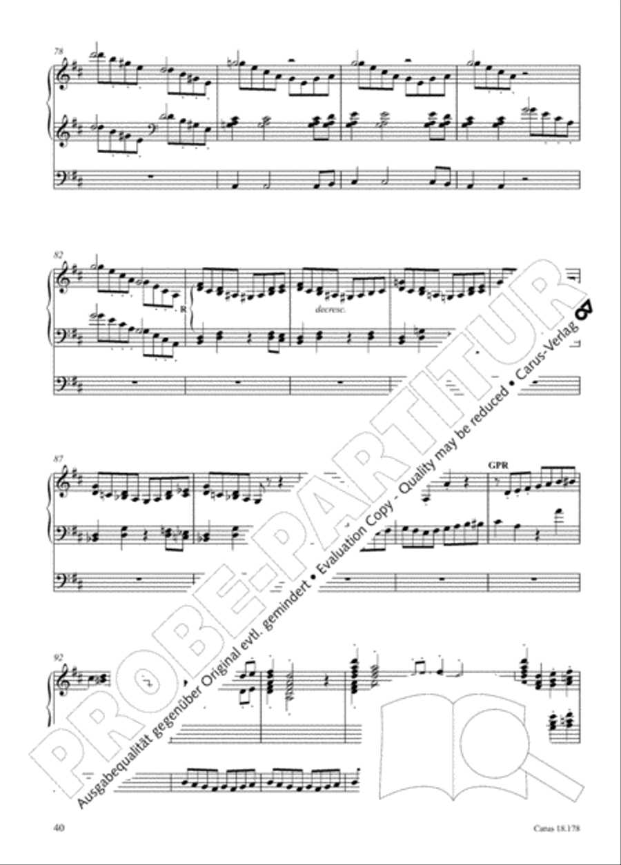 Symphonie No. II pour Orgue Organ scores gallery preview page 55