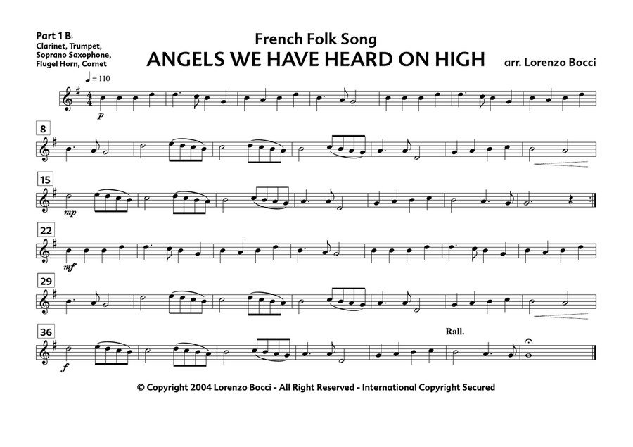 Angels We Have Heard on High Concert Band scores gallery preview page 4