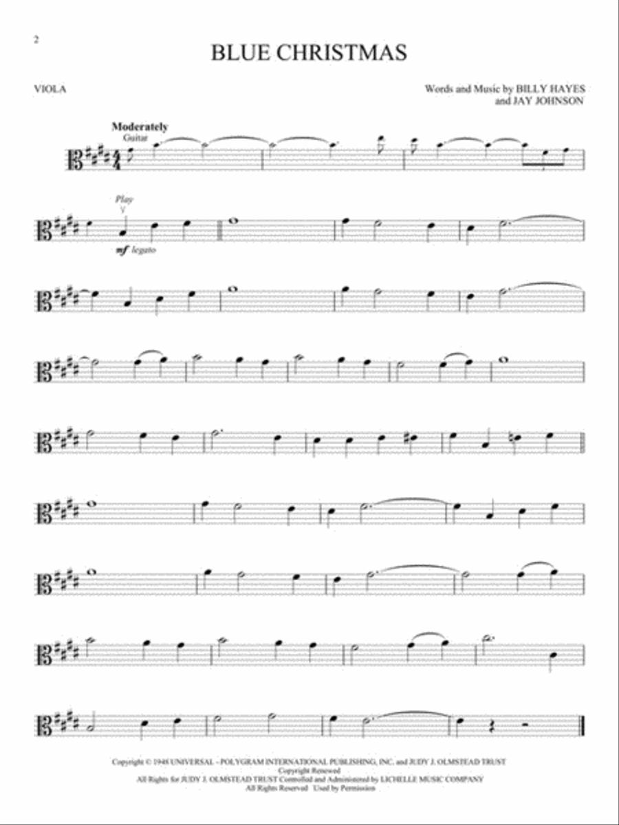 Christmas Favorites Christmas Favorites Viola Solo scores gallery preview page 3