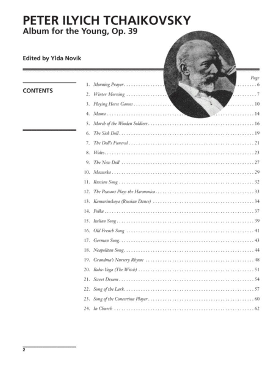 Tchaikovsky -- Album for the Young, Op. 39 Piano Solo scores gallery preview page 2
