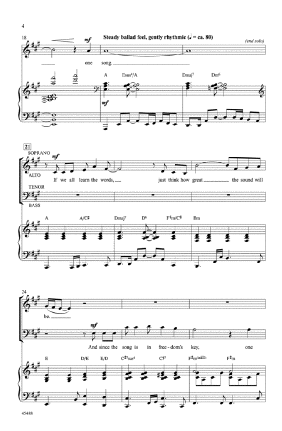 One Song One Song Choir scores gallery preview page 3
