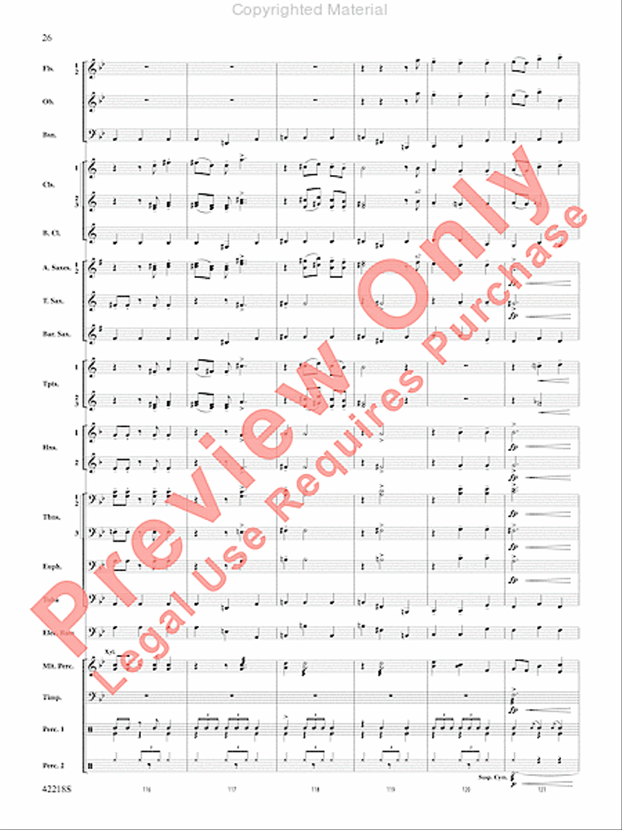 Tower of Power Greatest Hits Concert Band scores gallery preview page 25