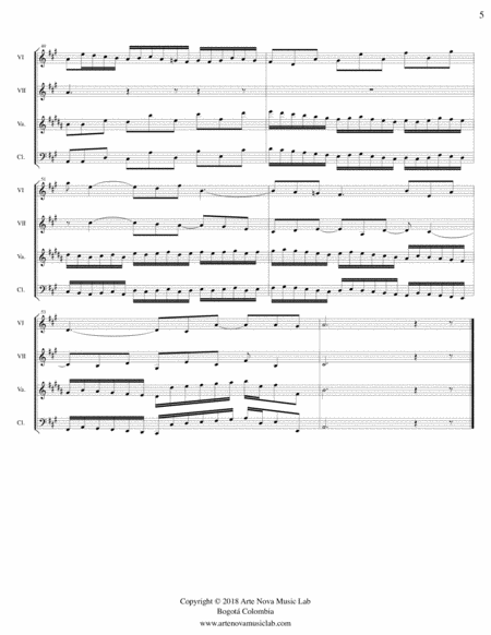 Fugue No. 19 in A Major BWV 864 - Woodwinds Quartet image number null