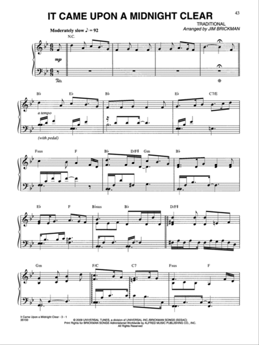 Jim Brickman -- Joy Piano, Vocal, Guitar scores gallery preview page 4