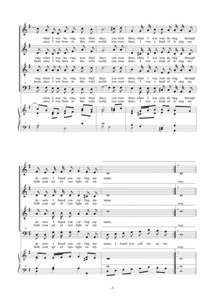 YOU ARE THERE - AIR ON G STRING - CHOIR SATB AND ORGAN image number null