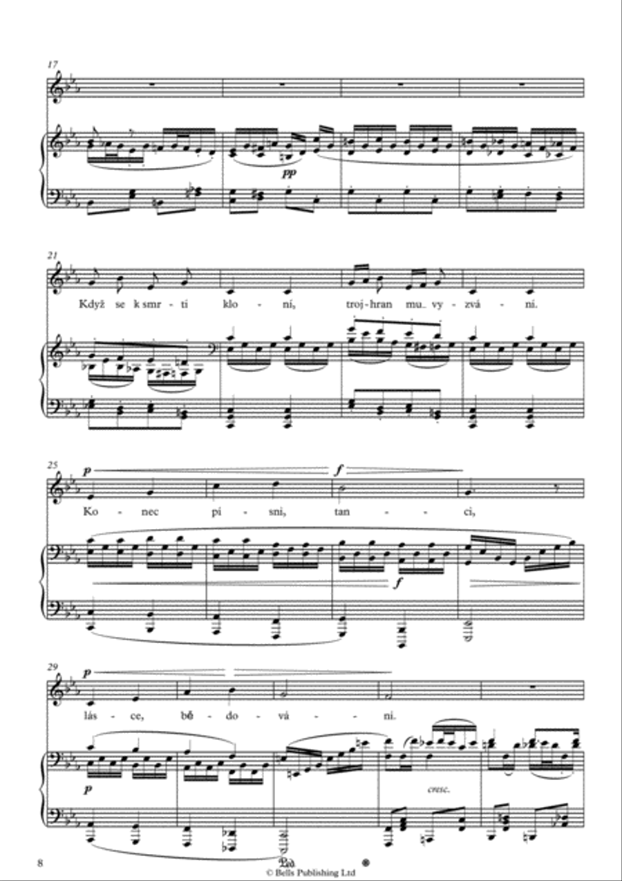 Aj! Kterak trojhranec muj, Op. 55 No. 2 (C minor) Voice Solo scores gallery preview page 2