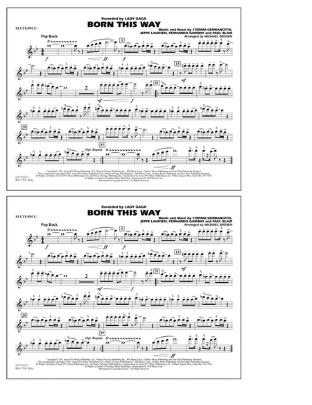 Born This Way - Flute/Piccolo