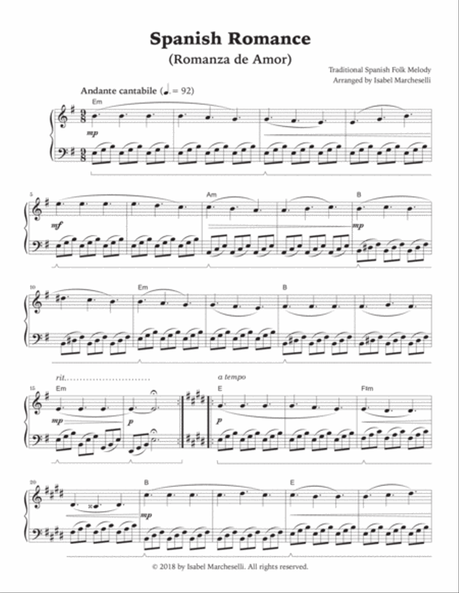 Spanish Romance Piano Method scores gallery preview page 2