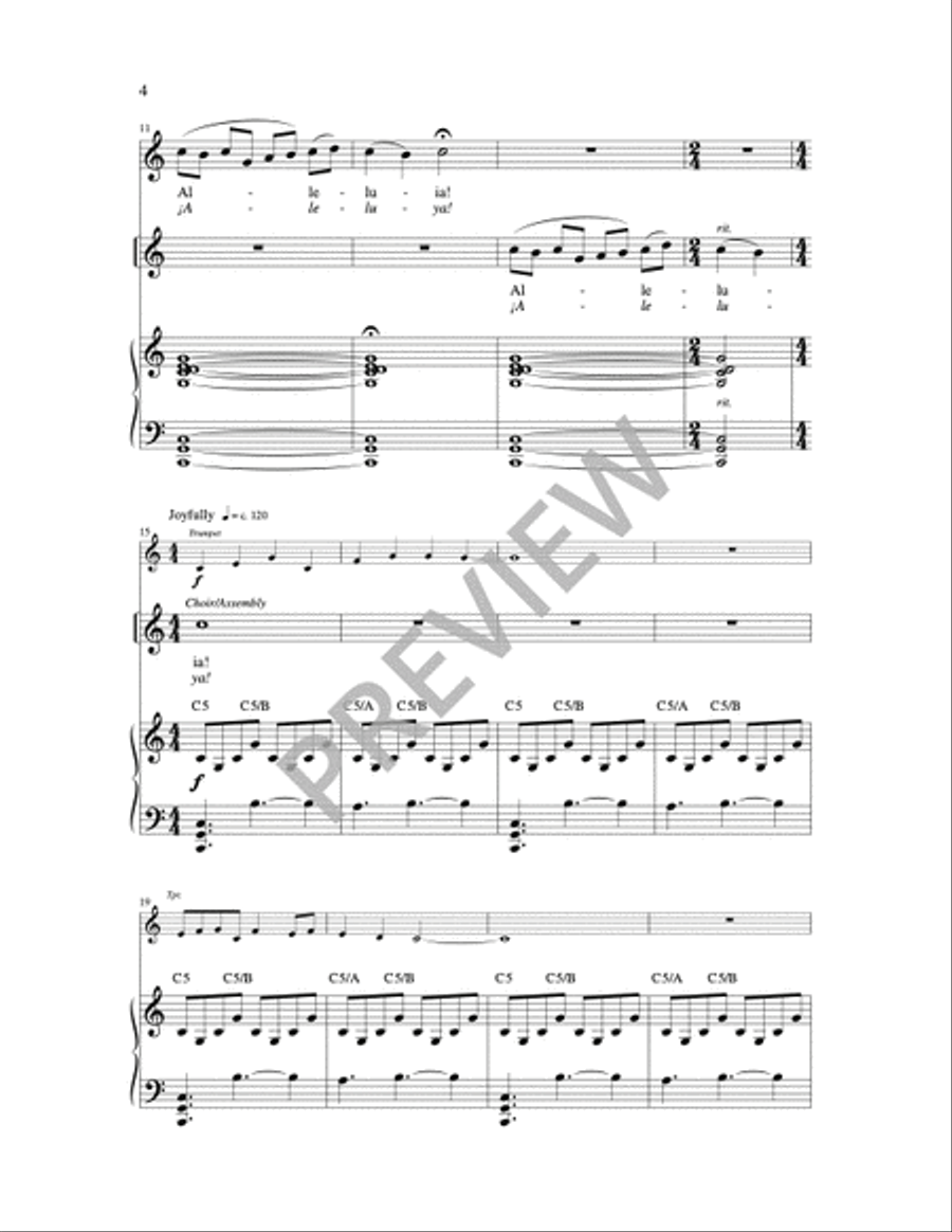 Easter Alleluia Easter Alleluia 2-Part scores gallery preview page 7