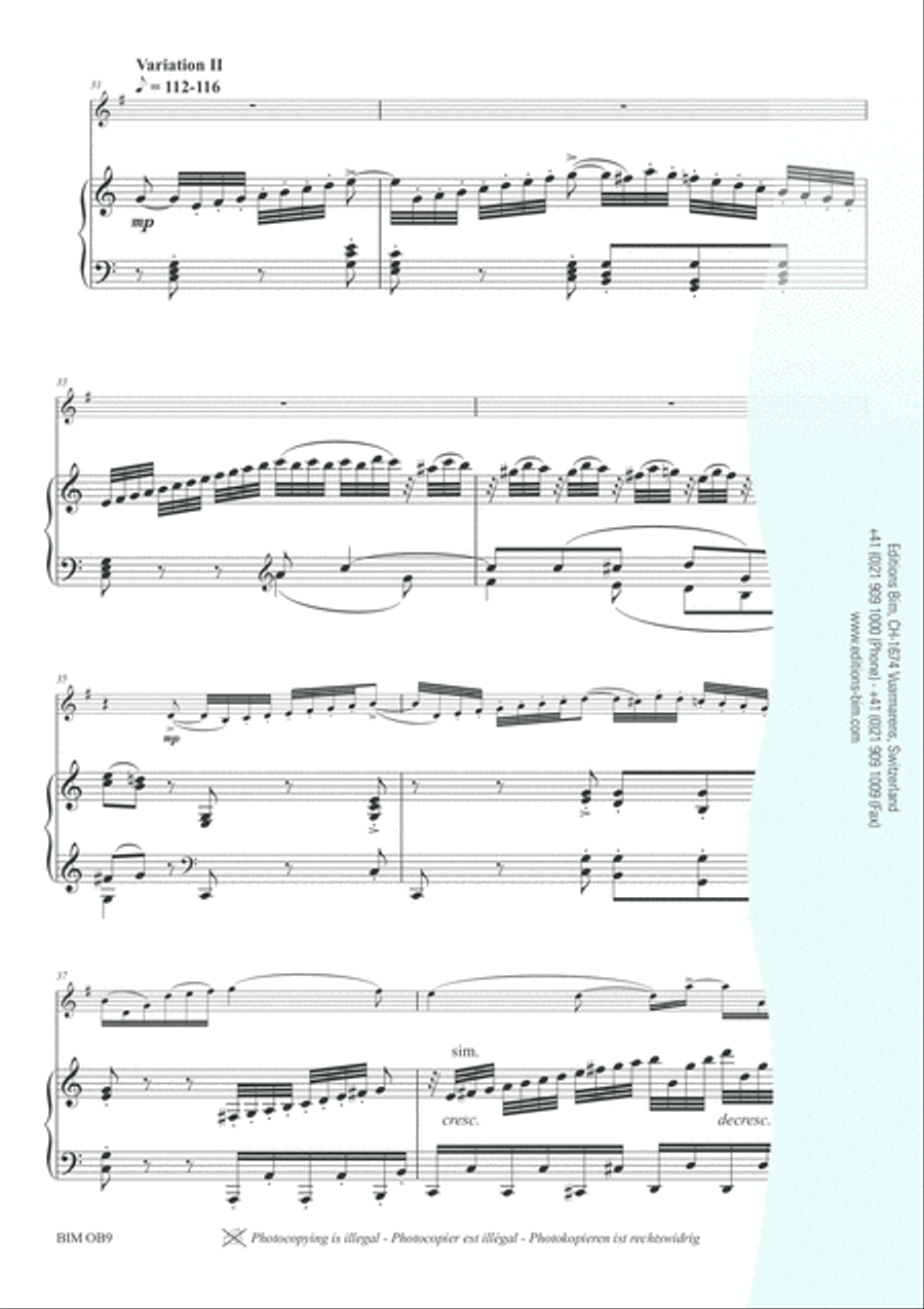 7 Variations English Horn scores gallery preview page 4