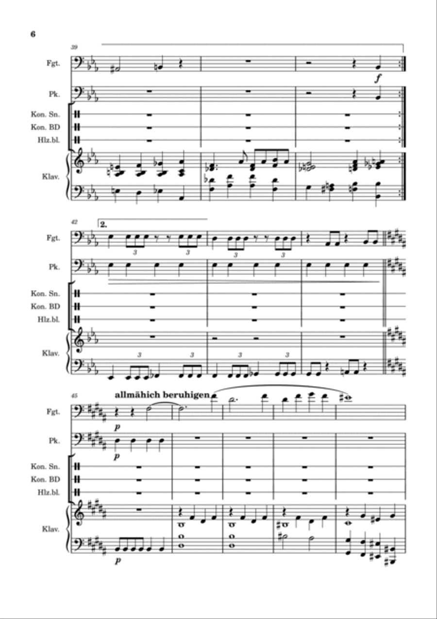 March/Marsch Bassoon scores gallery preview page 6