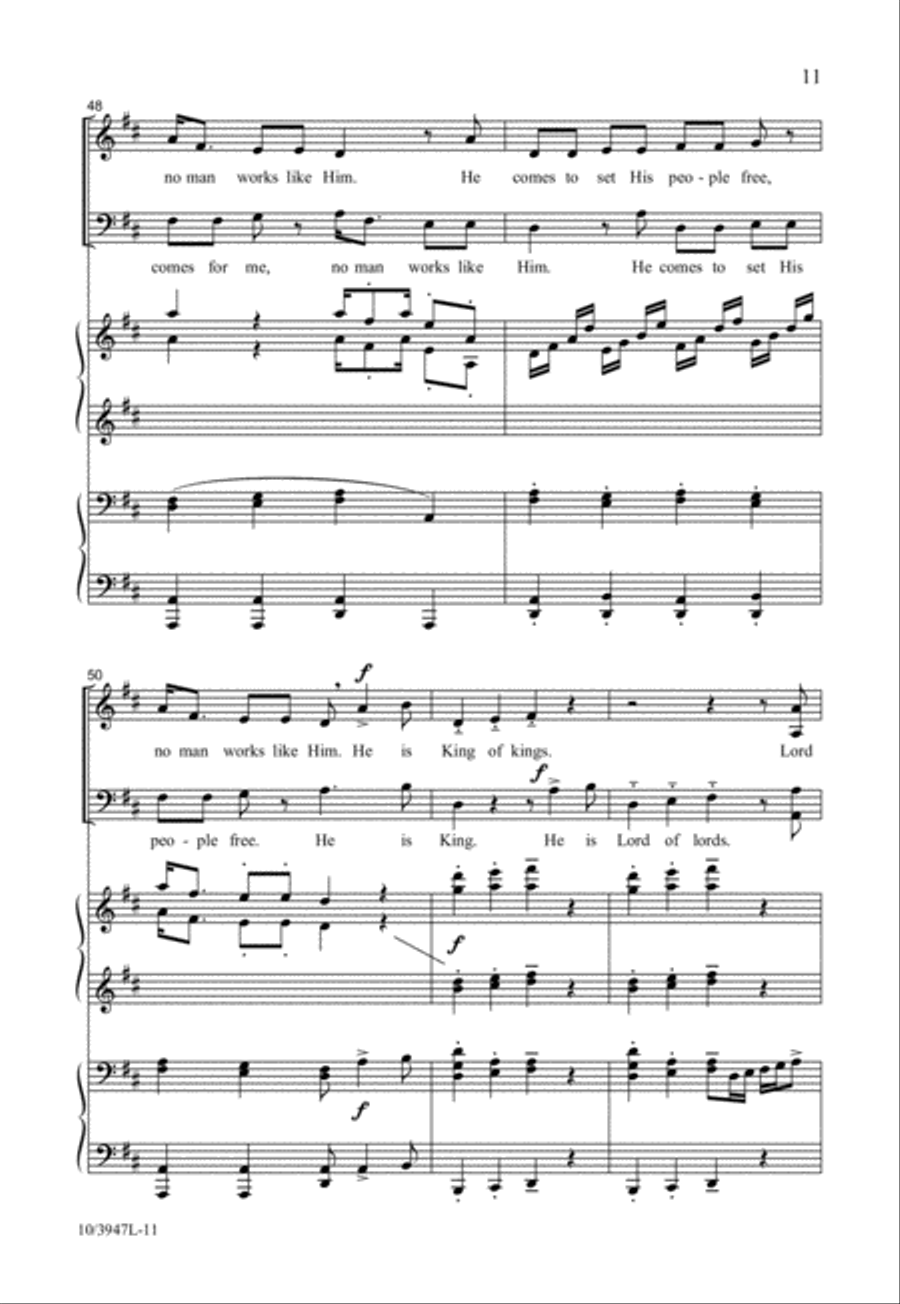 Ride On, King Jesus 4-Part scores gallery preview page 11