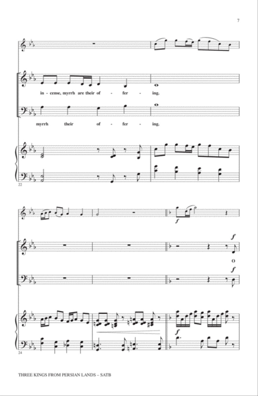 Three Kings From Persian Lands 4-Part scores gallery preview page 6