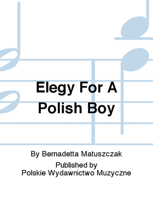 Book cover for Elegy For A Polish Boy