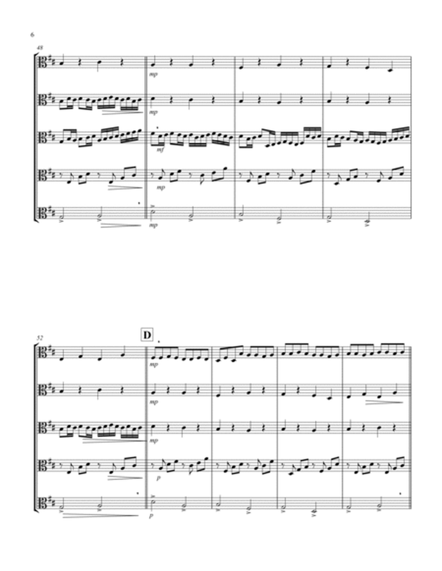 Canon in D (Pachelbel) (D) (Viola Quintet) image number null