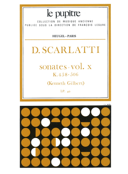 Oeuvres Completes Pour Clavier Volume 10 Sonates K458 A K506 (lp40)