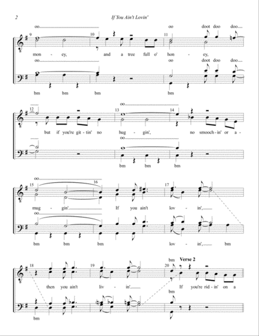 If You Ain't Lovin' (you Ain't Livin') TTBB scores gallery preview page 2